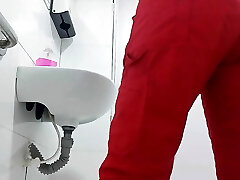 Big Culo Nurse Recorded in Office Bathroom