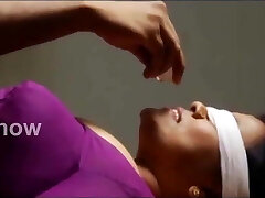 Aunty steamy deep ice navel play