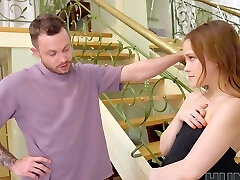 Nicole Murkovski wearing nylon pantyhose gets fucked hard