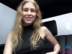 Dirty blonde slut Fiona Peaches will jack anytime she wants