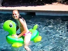 DavidNudes - Amanda Nude Pool Fun