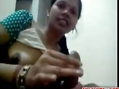 Wild mature indian slut sucks on hard cock