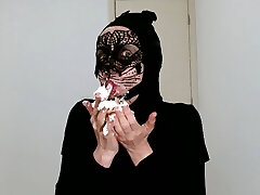 Latin Miss in lets share this Cake tongue to tongue
