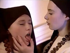 Two teenage nuns fuck a priest