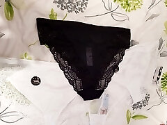 Trying on my new really big thong's