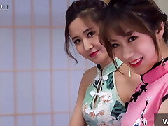 The stunning feet of Cheongsam sisters The stunning feet of Cheongsam sisters