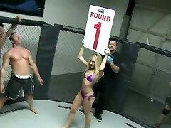 Kinky analfuck with Amy Brooke right on the MMA ring Kinky analfuck with Amy Brooke right on the MMA ring