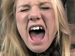 Lovely blonde being punished by her master for being a bad doll Lovely blonde being punished by her master for being a bad doll