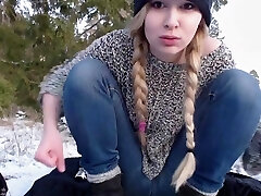 college girl Cockslut Playing Out In The Snow college girl Cockslut Playing Out In The Snow