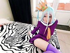 Lil Shiro lost the game to her stepbrother Sora and gave herself to him, fulfilling his every quirk Lil Shiro lost the game to her stepbrother Sora and gave herself to him, fulfilling his every quirk