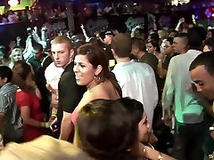 Party gals dancing and flashing their tits erotically