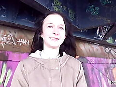 GERMAN SCOUT - FLEXIBLE SHY TINY Female PICKUP AND Smash AT REAL STREET CASTING