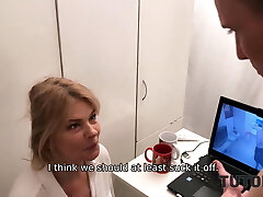 TUTOR4K. Successful fellow manages to fuck gorgeous lady