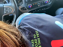 Walmart worker giving oral Walmart worker giving oral