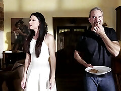 Pierced nipples wife Carter Cruise enjoys while getting plumbed