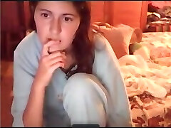 Cute spoiled white bitch on webcam pleasing herself Cute spoiled white bitch on webcam pleasing herself