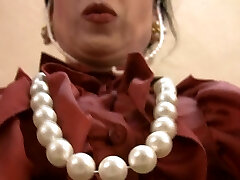 Lustful ugly MILF displays her goods