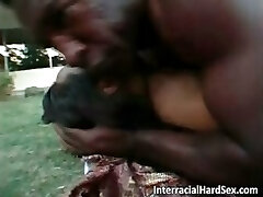 Sexy slut fucks with big black cock part6