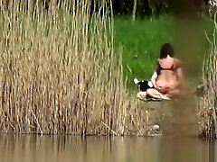 Couple fuck bear the sea