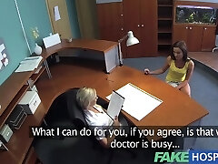 FakeHospital Insane nurse tests potentially preggo patients sensitivity levels with her talented tongue
