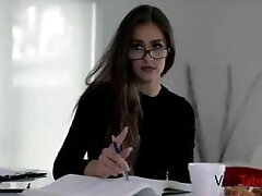 Super-steamy sister tries to help brother by fucking him