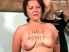 Older slut abused Older slut abused