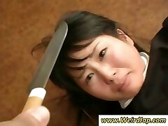 Asian maids get humiliated and handled like poop in this clip Asian maids get humiliated and handled like poop in this clip