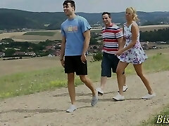 Bi grizzly gets cock tugged Bi grizzly gets cock tugged