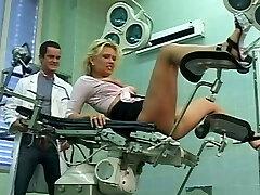 Fabulous blonde torn up by the family doctor's big cock
