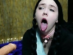 Wednesday Addams Gets Xxl FACIAL! Wednesday Addams Gets Xxl FACIAL!