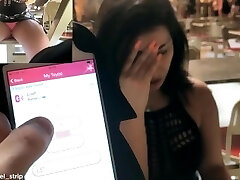 PUPLIC VIBRATING Underpants ORGASM IN PUBLIC RESTAURANT LUSH