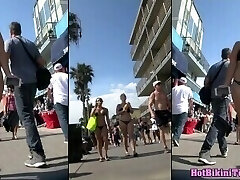 Hot Bikini Teenies Beach Hidden Cam Bikini Spy Close-Up 4K UHD Video 10