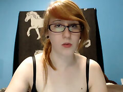 Even tho' she looks nerdy and demure she is a nasty web cam performer