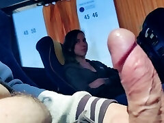 Stranger teenager suck dick in bus