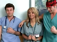 Warm Ash-blonde Elliot Reid Gets Banged By Two Of Her Hospital Peers
