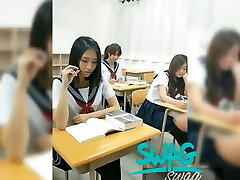Prank with Japanese Schoolgirl – She Notices that I Came on Her Body - Asian Amateur