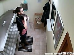 Super-sexy Czech Girl Masturbates in Public Solarium Super-sexy Czech Girl Masturbates in Public Solarium