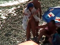 Real swingers at a naturist beach