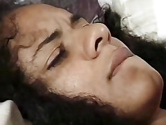 Horny banger gets her black hairy pussy fucked by a black man sausage