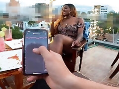 Pov: Playing with the Chubby of a wonderful black teen in a restaurant