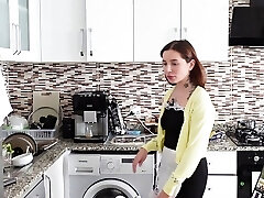 As soon as the wife left the house, he instantaneously Fucked the Maid in the Rump!