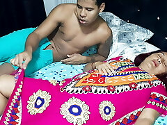 I wake up my step-mother with my man meat in her mouth