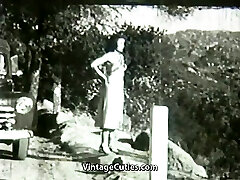 Woman Has a Great Time with Herself in Nature