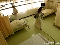Hot Asian milf is in the hospital and wild for a cock