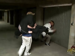 Arab slut from France in a threesome sex tape