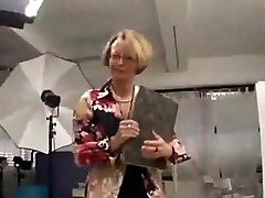 Blonde Handballing Granny Cam