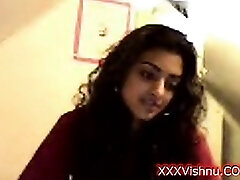 Sey adolescent Indien babe sur sa webcam