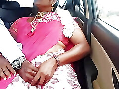 Full Video Telugu Dirty Chats, sexy saree indian telugu aunty fucky-fucky with auto driver, car sex