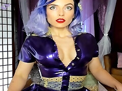 Shining Purple Latex Tease