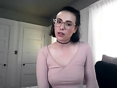 Flexible sporty black-haired in glasses is ready for some wild solo masturbation
